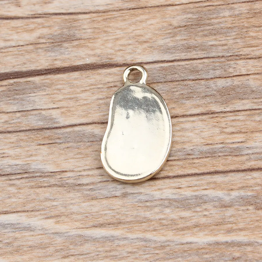 10 ⑤ упак. DIY эмалированные часы кулон ювелирное изделие золотистые цветные