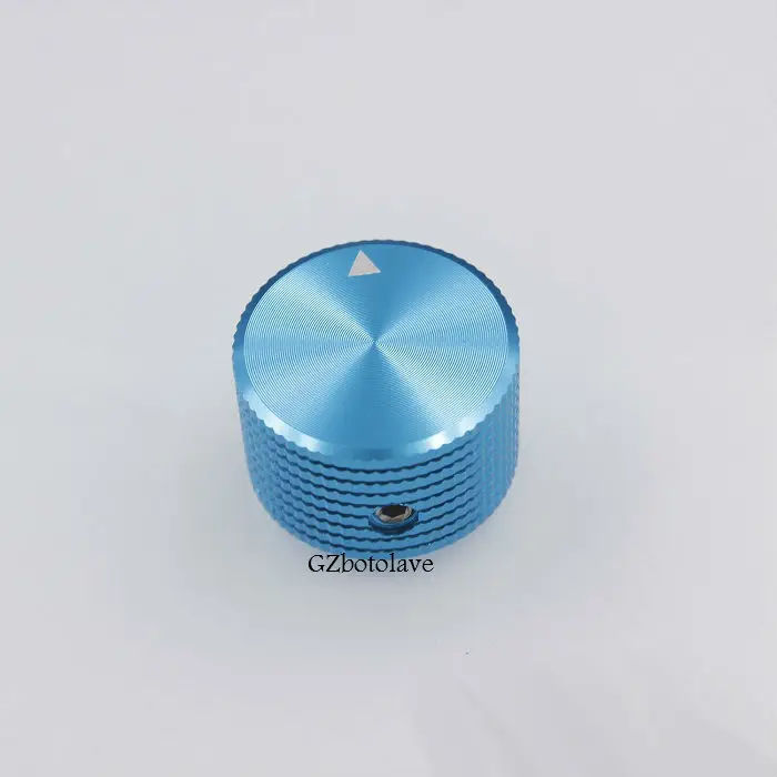 Бесплатная доставка 1 шт. синяя/красная алюминиевая ручка потенциометра крышка