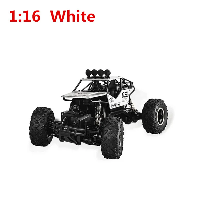 type 1 white 4WD Электрический Радиоуправляемый автомобиль рок-гусеничный Радиоуправляемый игрушечный автомобиль радиоуправляемый светодиодный 4x4 привод Радиоуправляемый автомобиль игрушки для мальчиков Детский сюрприз, подарок - Цвет: type 1 white