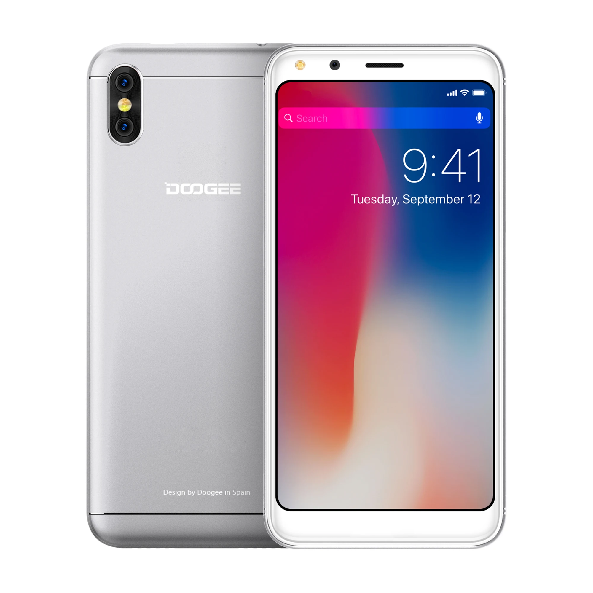 Быстрая доставка на Новый год DOOGEE X53 смартфон MT6580M 1 ГБ 16 Android 7 5 3 дюйма 2200 мАч 5V1A