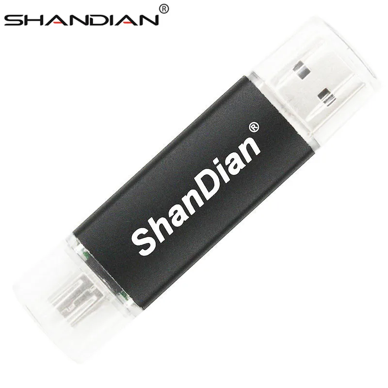 SHANDIAN двойное использование Android OTG USB флэш накопитель Pen Drive 4 ГБ 8 16 32 2 0 Флешка флеш