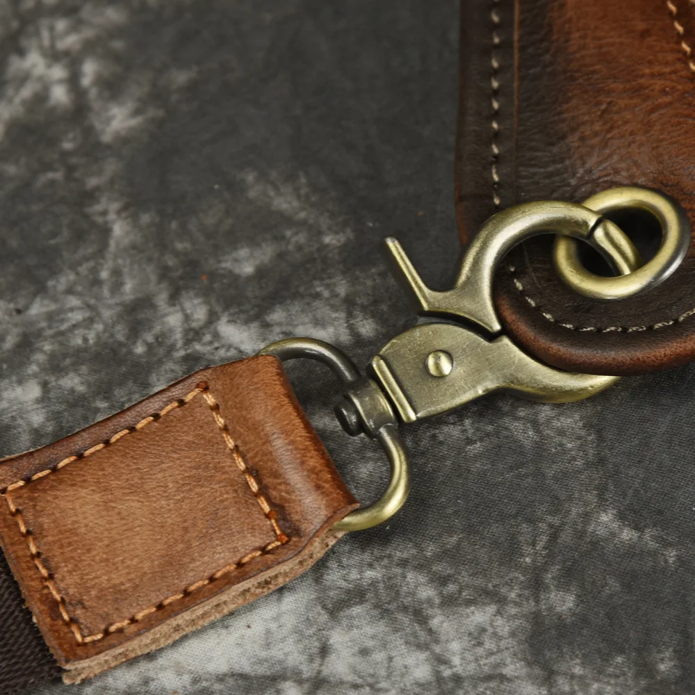 Поясная Сумка из натуральной кожи для мужчин и женщин забавные мессенджеры