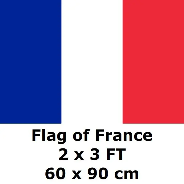 

France - French Tricolore Flag 60 x 90 cm 100D Polyester Europe Flags and Banners Country Banner National Flag