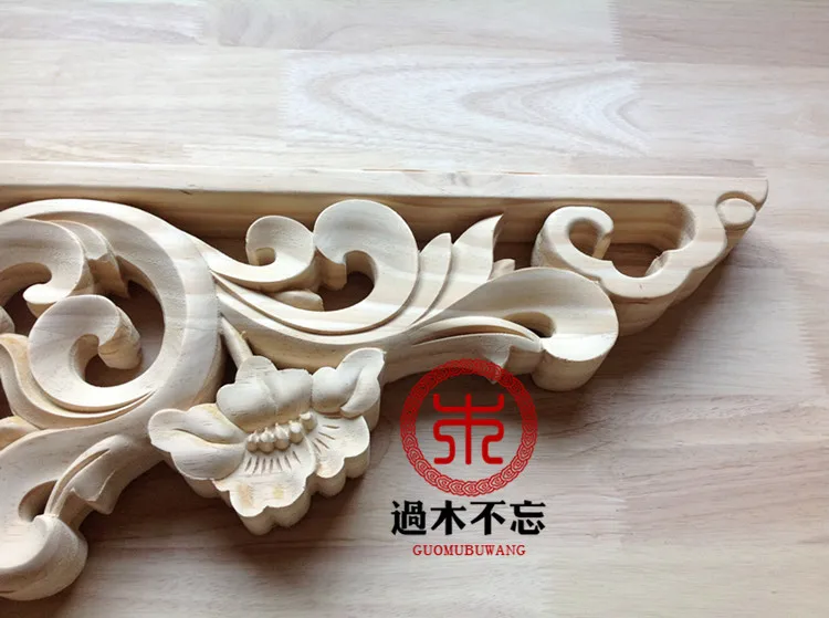 Не забудьте о деревянной резьбе по дереву от Dongyang Виноградная наклейка корбель