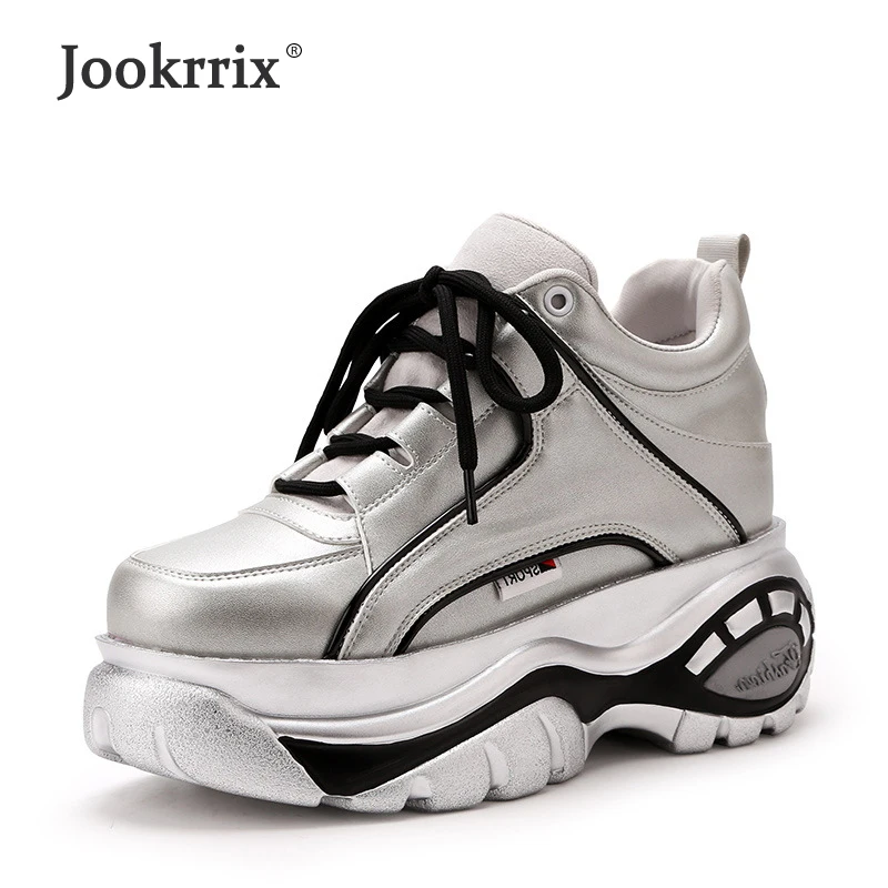 Jookrrix Pre sale Повседневное белые туфли Для женщин брендовые кроссовки на платформе