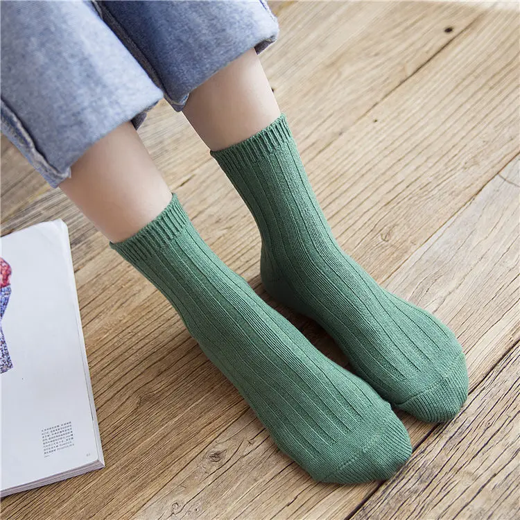 Весенне летние свободные Носки ярких цветов японский стиль Школьные носки для