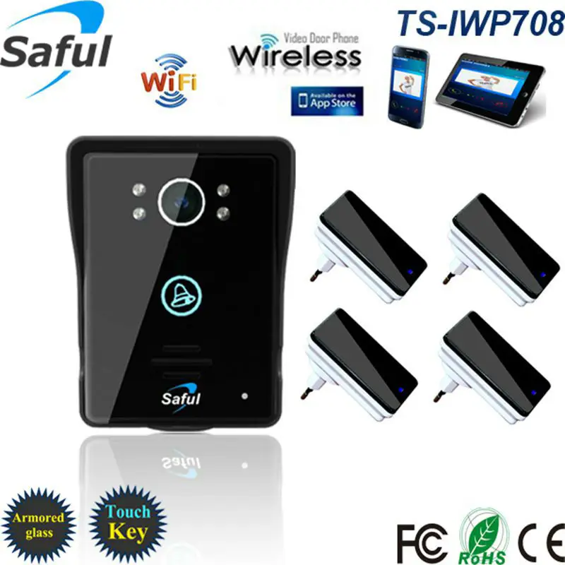 Saful Марка 2016 Новые HD сенсорная кнопка непромокаемые Цвет ночного видения Wi-Fi