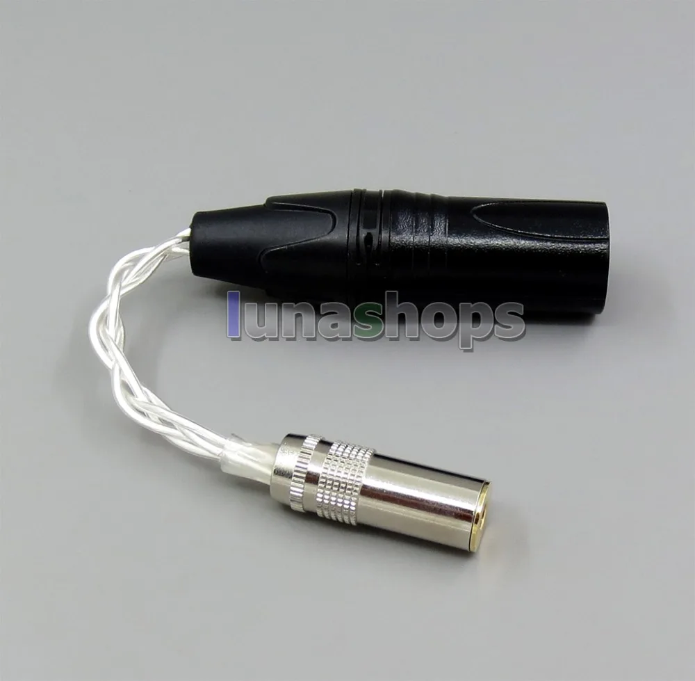 

LN006061 Pure Silver Shielding 4pin xlr Male to 4.4mm female adapter Converter cable for Sony PHA-2a TA-ZH1ES NW-WM1Z NW-WM