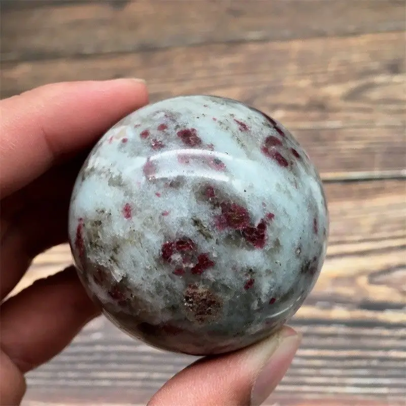 4 см RUBELLITE розовый турмалин кристалл в гранитной сфере|Камни| |