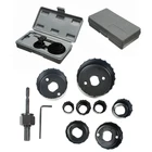 10 шт.компл.! Набор для резака отверстий сделай сам, набор для резки, круглый чехол, сверла, инструмент для сплавов и листового металла, 19-64 мм