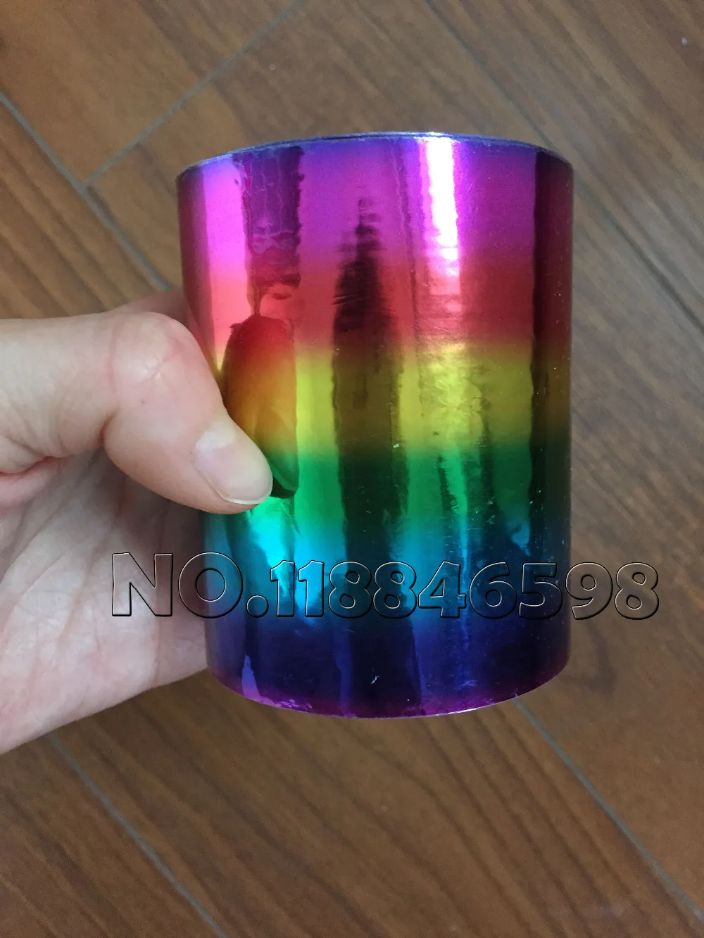 Рулон бумаги для штамповки семь цветных горячей фольги или пластика 16 см x 120 м/лот