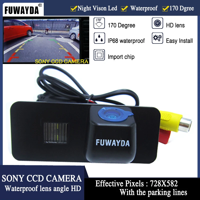 Зеркало заднего вида FUWAYDA для SONY CCD камера Volkswagen VW PHAETON/SCIROCCO/GOLF 4 5 6 MK4 MK5 /EOS/LUPO/BEETLE