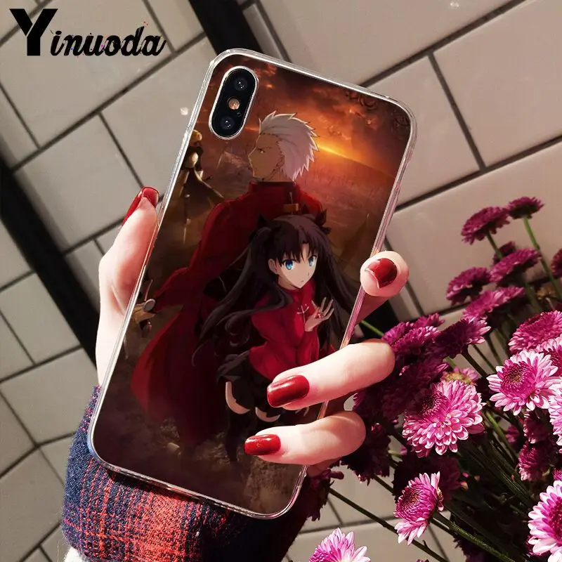 11pro MAX Fate Stay Night Rin Tohsaka & Archer TPU мягкий чехол для мобильного телефона iPhone X XS 6 6S 7 7plus 8