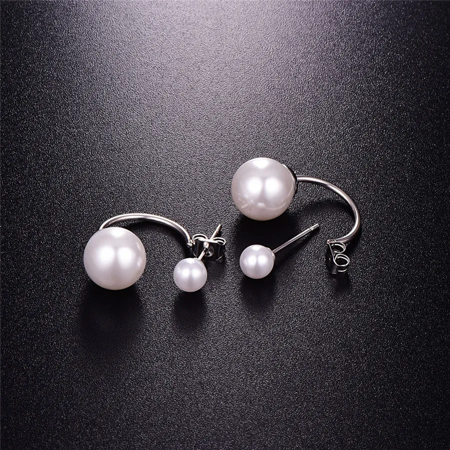 Женские круглые серьги-гвоздики Martick U-образные серьги цвета розового золота с