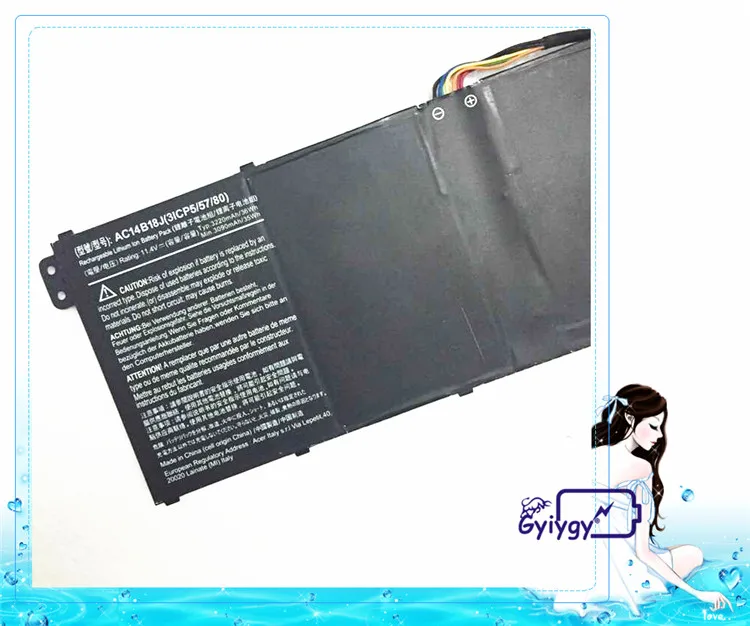 Ноутбук Батарея AC14B18J для Acer Aspire ES1-311 ES1-411 ES1-421 ES1-431 ES1-511 ES1-512 ES1-521 ES1-531 ES1-572 ES1-711 ES1-711G |