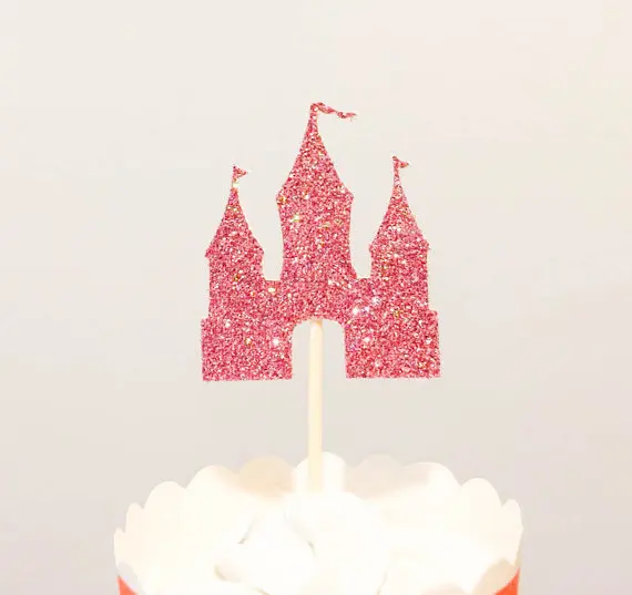 Блеск замок кекс топперы морской спорт Свадьба еда зубочистки Принцесса Девочка