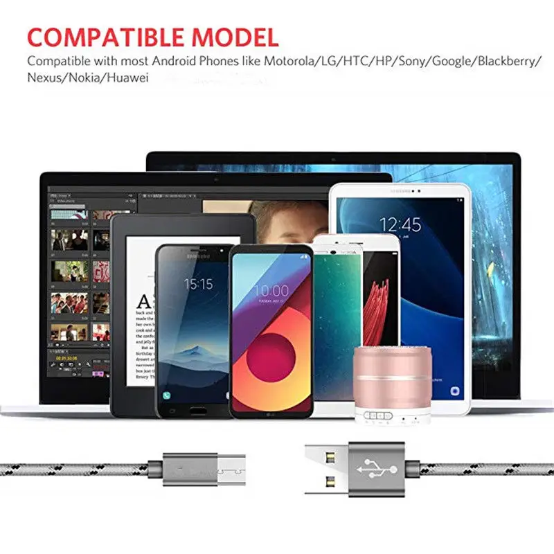 Зарядный кабель для Samsung Galaxy S8 S9 Plus S6 S7 Edge Micro USB & Type C Data Wire A7 2018 A5 A3 2016 Note 8 J3 J5 J7