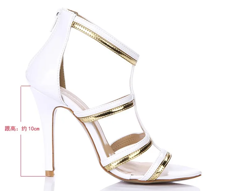 Лидер продаж Модные женские сандалии гладиаторы летняя легкая обувь цвет белый