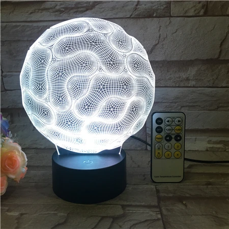 

Abstract Brain Nightlight 3D USB touch switch & Remote Control Acrylic engrave 7 Color Gradient Atmosphere Table Lamp 3D-533