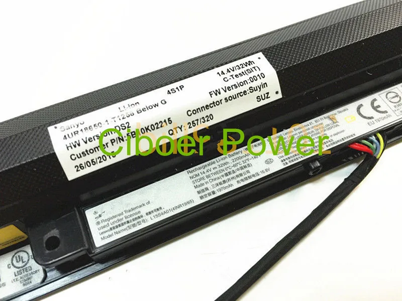 Оригинальный аккумулятор L15L4A01 L15M4A01 L15S4A01 для 80QQ 100-14 100-14IBD 15IBD 32wh | Компьютеры и офис
