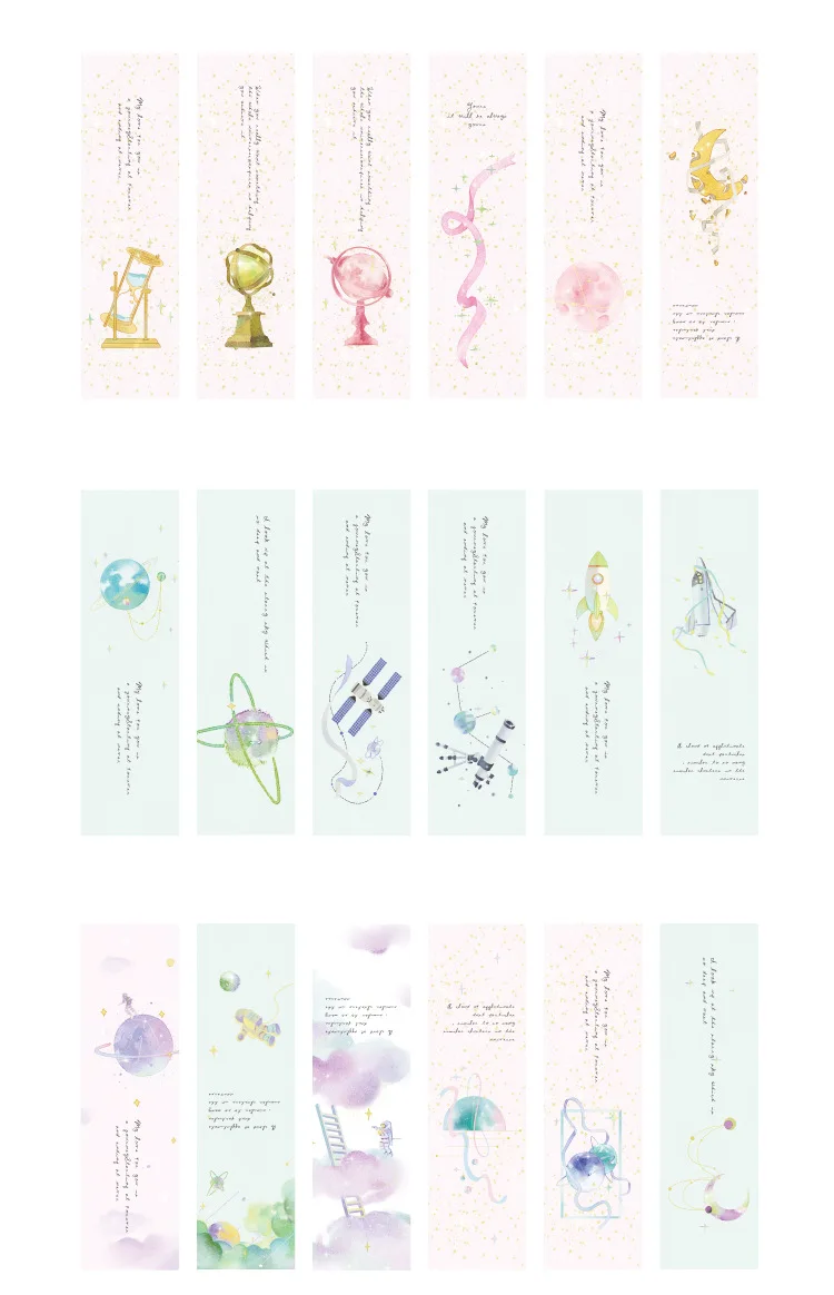 30 шт./упак. The Space Dreamland бумажные закладки Note Канцтовары для записей Book Mark |