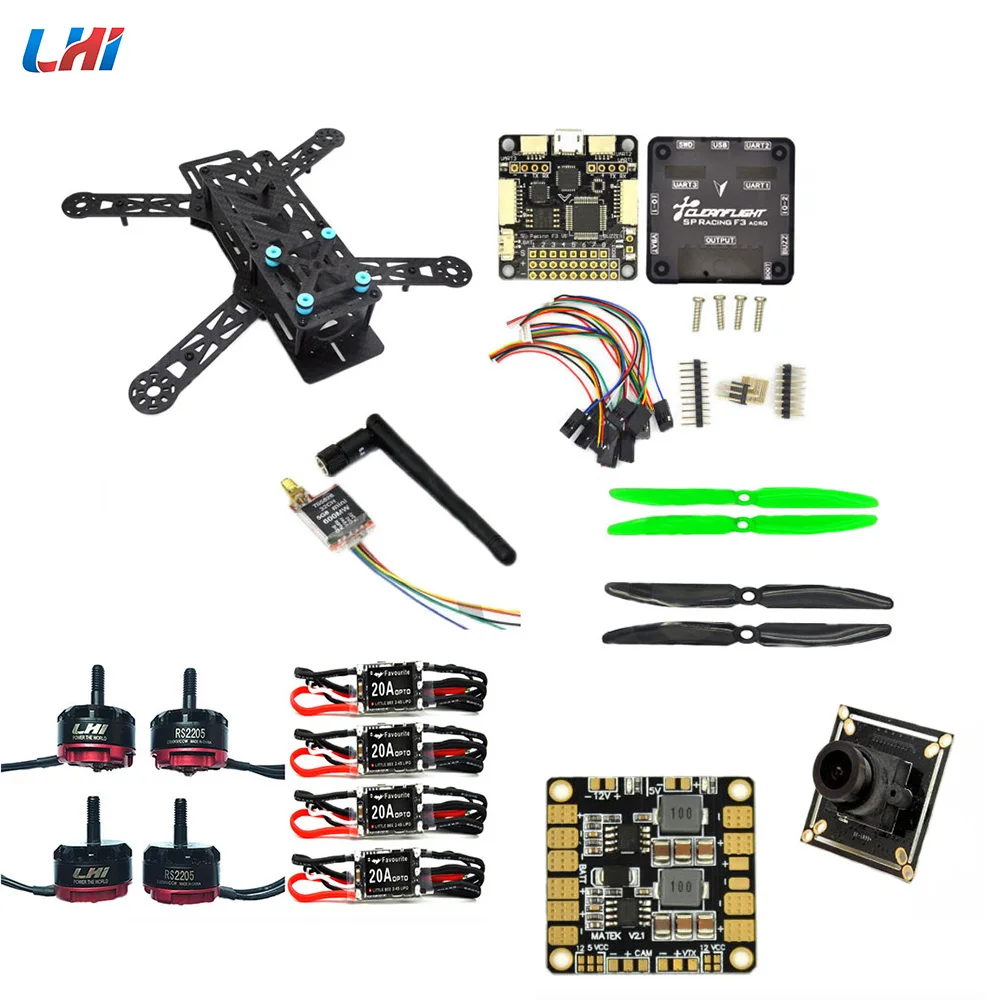 Квадрокоптер LHI Diy qav250 с рамкой Контроллер полета zmr250 qav 250 углеродное волокно
