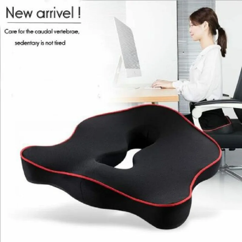Premium Memory Foam Seat Cushion Coccyx Orthopedic Car Office Chair Cushion Pad Back Pain Relief