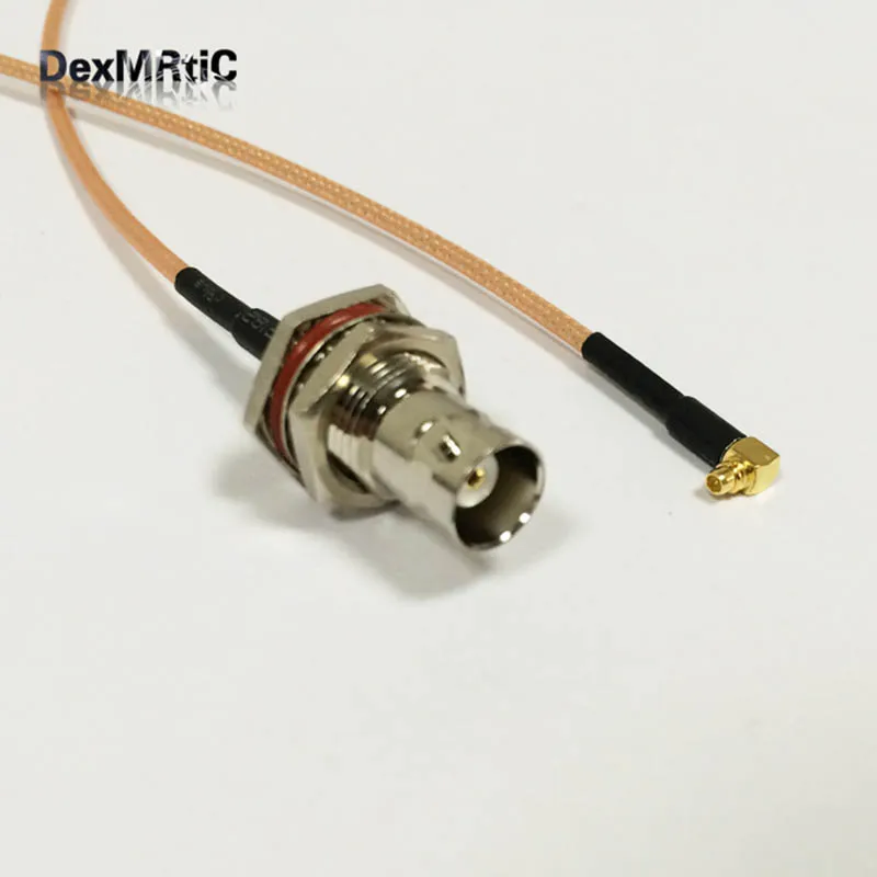 Rf mmcx Мужской Угловой переключатель BNC Женский кабель Pigtail RG316 15 см 6 дюймов по