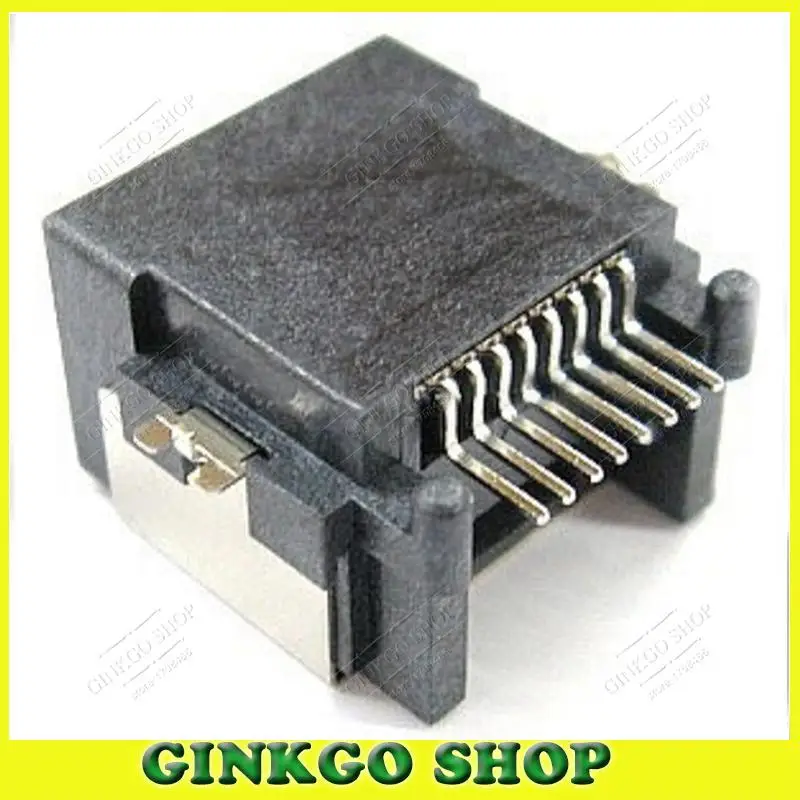 25 шт./лот H = 8 0 сетевой порт для ноутбука LAN интерфейс RJ45 разъем Интернет раковина