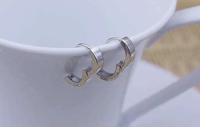 Женские серьги кольца из серебра 925 пробы|fashion hoop earrings|hoop earringswomen earrings |