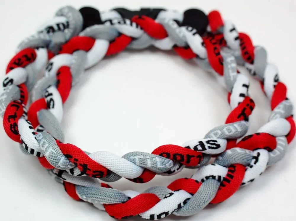 Акция-400 шт./лот Бейсбол спортивные Титан 3 веревки плетеные рад белый серый Спорт