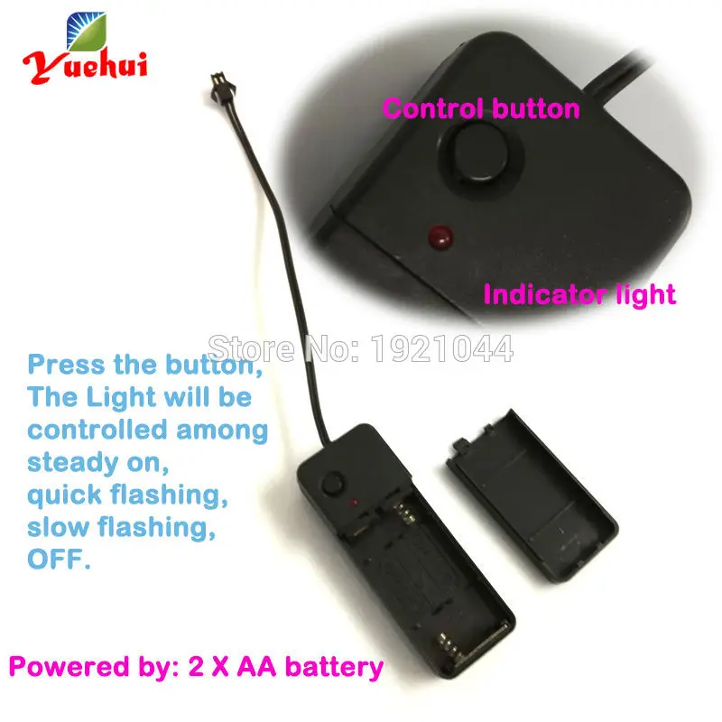 Новый инвертор для электролюминесцентного провода 3 в с питанием от 2 батареек AA