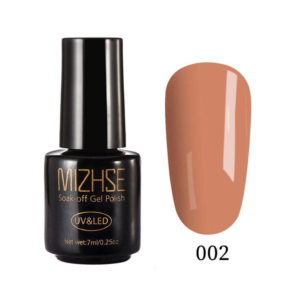 BKF002 MIZHSE 7 мл УФ-гель для ногтей УФ светодиодный Lakier hybrydowin Гибридный гвоздь гель, полирующие средства Vernis Полупостоянный УФ светодиодный Гель-лак - Цвет: BKF002