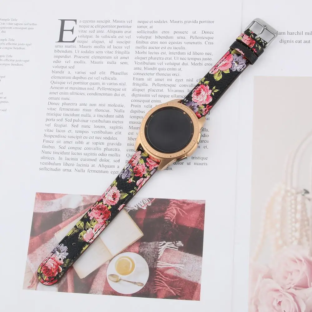 Новейшая мода, ремешок из натуральной кожи для часов samsung Galaxy Watch 42 мм/Galaxy Watch Active 40 мм, сменный ремешок на запястье