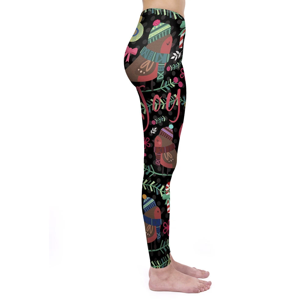 Модные женские леггинсы с принтом Joy Robins Workou облегающие брюки для фитнеса
