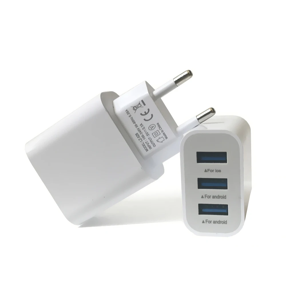 3 Ports USB Phone Charger 3.1A Universal Wall Travel Power Fast Charging Adapter for iPhone 7 iPad Air SAMSUNG XIAOMI HUAWEI | Мобильные