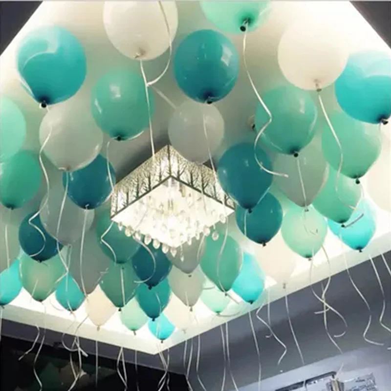 

12inch Tiffany Blue Pearl Latex Balloons Helium Air Balls Happy Birthday Decorations Baby Shower Wedding Ballons Party Supplies