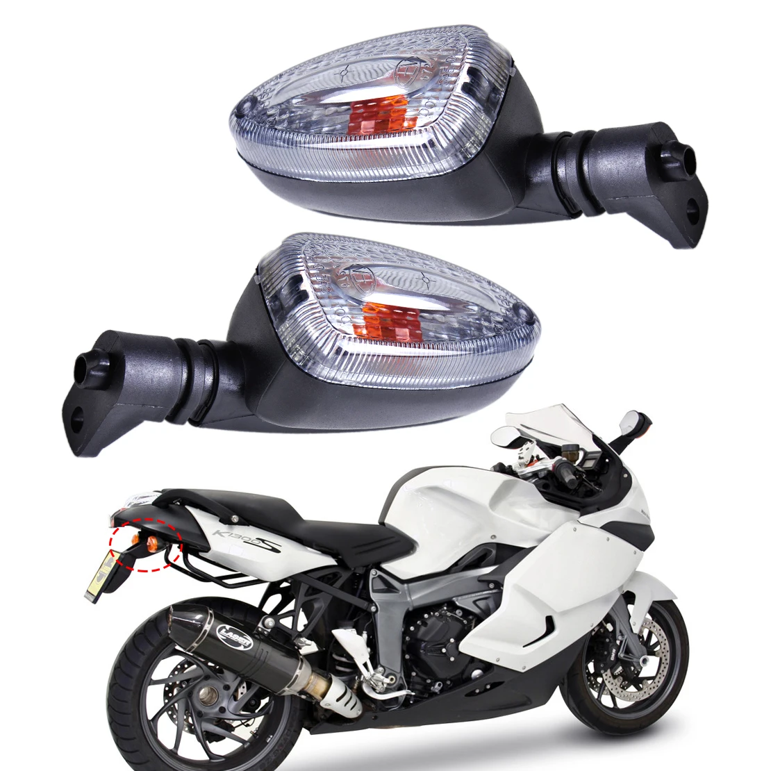 1 пара световой сигнал поворота для мотоцикла BMW F650GS F800S K1300S R1200R G450X R1200GS K1200R F800ST|for