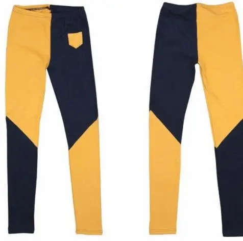 Size M L 2 Color Pacthwork 2014 Women's Cotton Leggings Autumn Arrival Warm Pants for Women Soft Stripe Lady Legging DK27|pants tshirt|pants