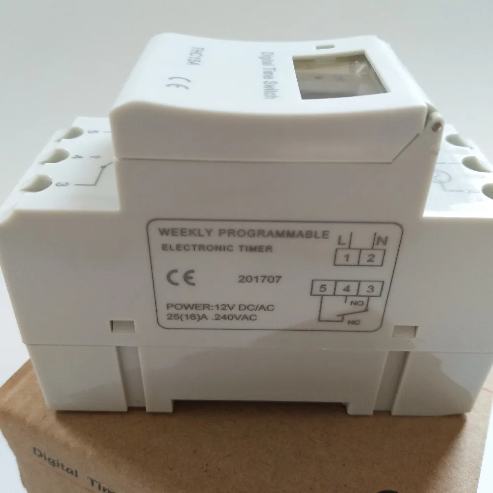 Программируемый цифровой таймер THC15A 50 шт. реле времени на Din-рейку 16 А 220 В 230