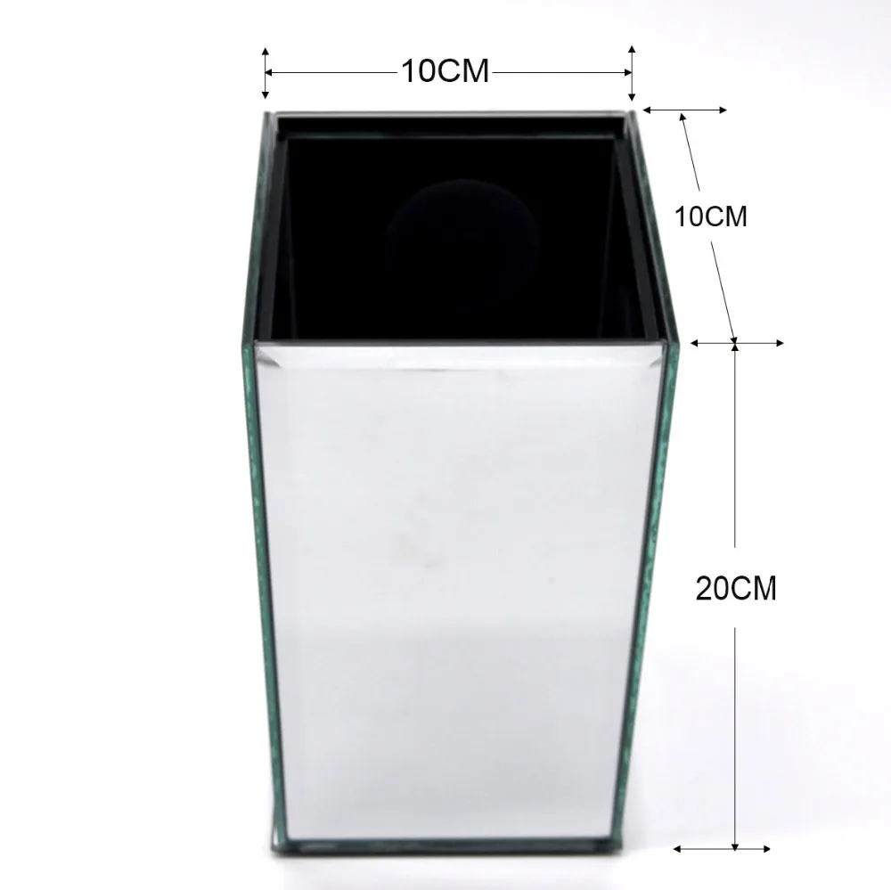 

Flower Glass Vase Decorative Centerpiece For Home or Wedding by - Mirror Tapered Vase