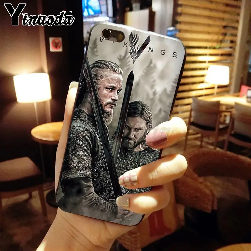 Yinuoda Ragnar Lothbrok Vikings серии ТПУ мягкий силиконовый черный чехол для телефона iphone 8 7 6 S Plus X XS MAX 5 5S SE XR чехол