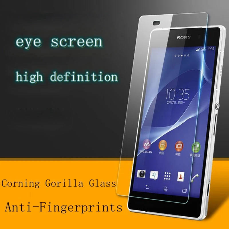 9H закаленное стекло для Sony Xperia Z Z1 Z2 Z3 Z5 Compact S39H C3 C4 C5 E3 E4 E4G X XP E5 M2 M4 M5 L36H чехол с