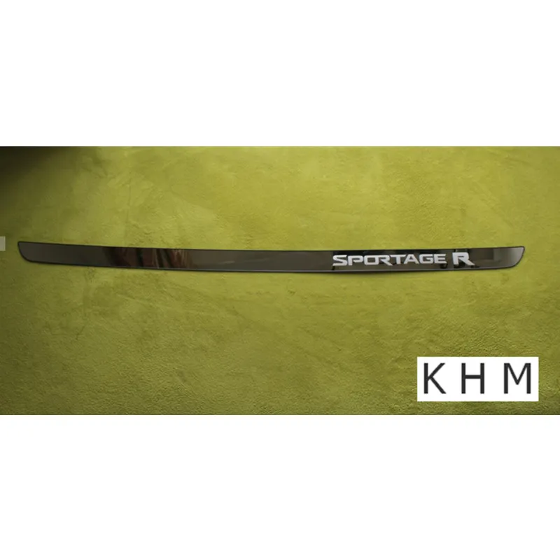 Для Kia Sportager 2011 2015 нержавеющая сталь задняя дверь Накладка для багажника подходит