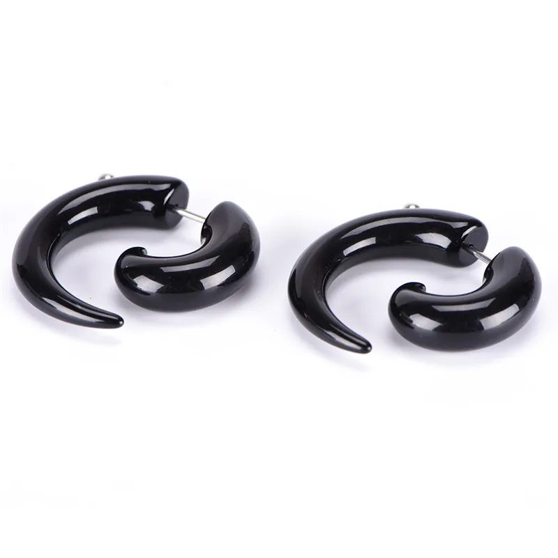 1 пара акриловые серьги в виде черной улитки|shaped earrings|designer earringsearrings designer |