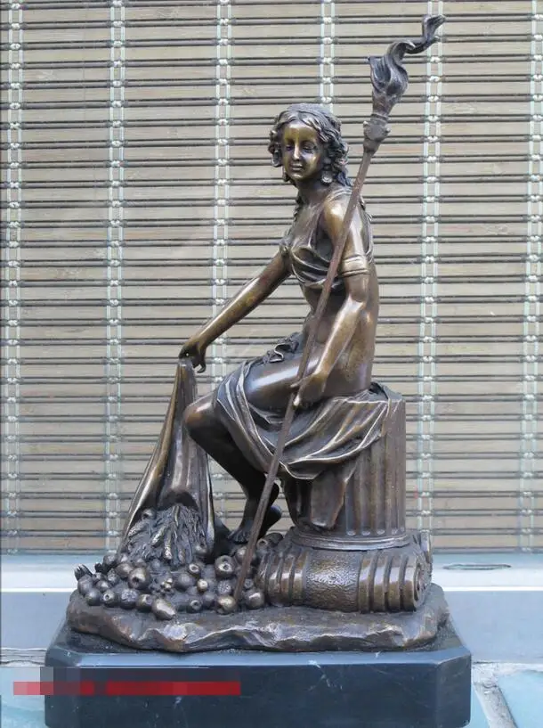 Западная греческая Художественная Скульптура Деметра леди справедливости