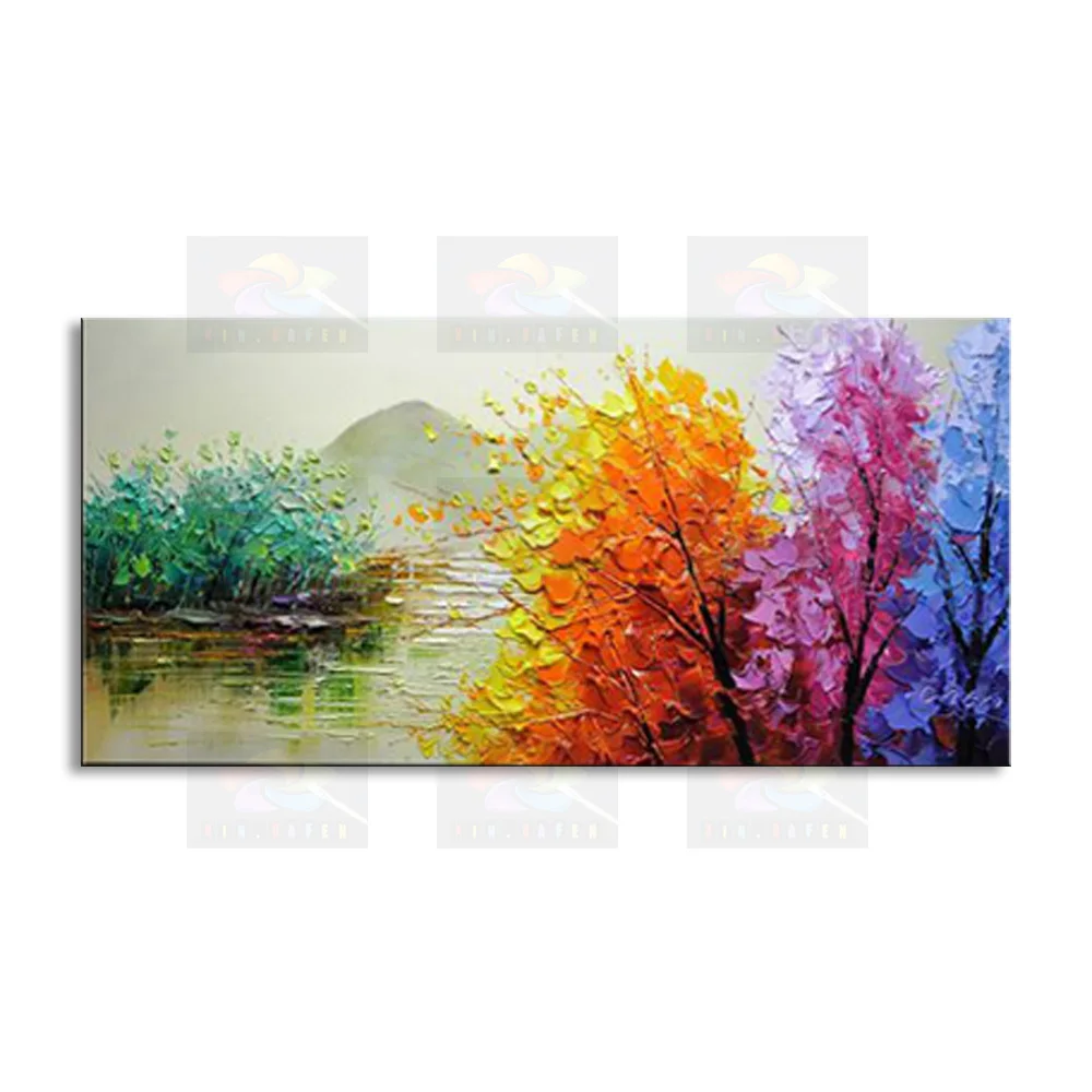 Ручная роспись Современная гостиная декоративный ландшафт картина маслом 100%