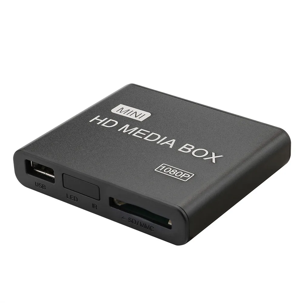 AU Мини HD 1080P медиаплеер коробка USB Медиа коробка с HDMI AV MMC MKV AVI MOV MP4 N.23 - Цвет: AU