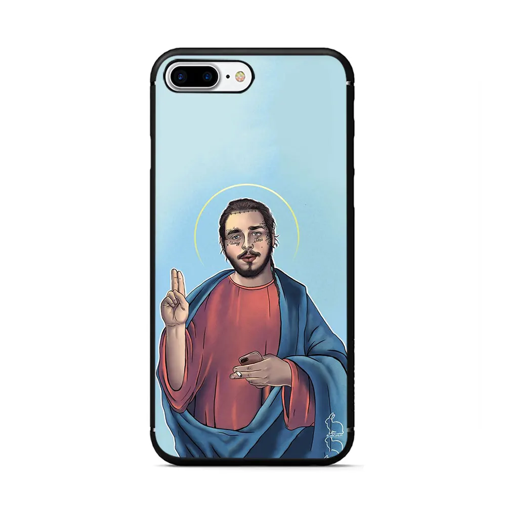 B2 Мягкий ТПУ чехол для телефона post malone для iPhone 5 5S 6 6s 7 8 Plus X XR XS MAX - Цвет: B2