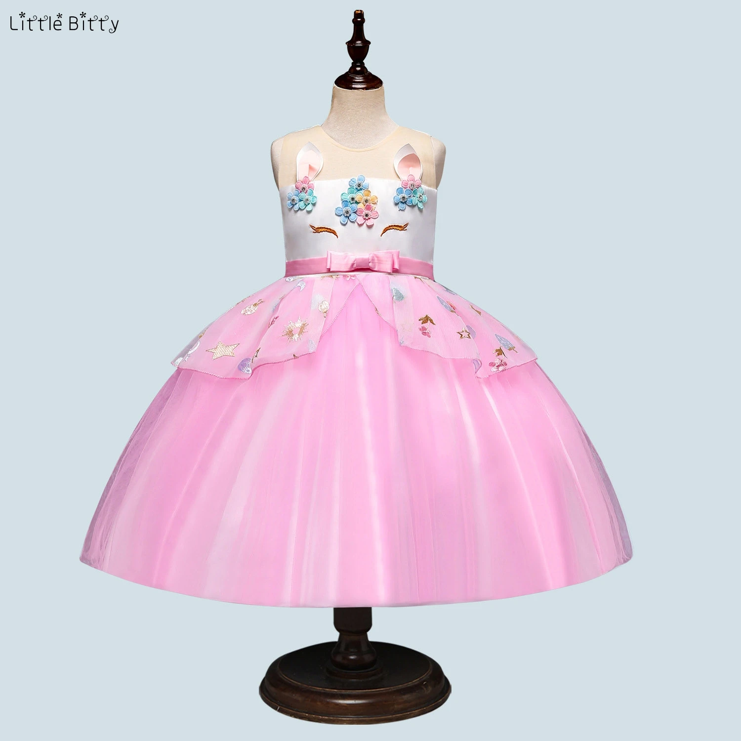 Baby Girls Rainbow Party Dress Tutu Dresses For 3-9Years Vestido Infantil Unicorn Roupas Infantis Menina Princess | Детская одежда и